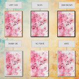 Musical Notes Canvas Print, Pink Abstract Watercolor Art, Music Lovers Gift, Therapy Wall Art, Light Pink Bedroom Living Room Decor