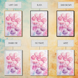 Pink Seashell Collection Framed Canvas Print Coastal Wall Art Nautical Decor Coastal Cowgirl Wall Art Beach House Nautical Painting