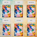 Bold Abstract Organic Shapes Canvas Print, Contemporary Chinoiserie Wall Art, Vibrant Boho and Minimalist Design for Modern Spaces