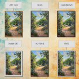Serene GardenPath Canvas Print Southwest Wall Art Rustic Decor Above Bed Art Farmhouse Wall Art Gift Idea Landscape Painting
