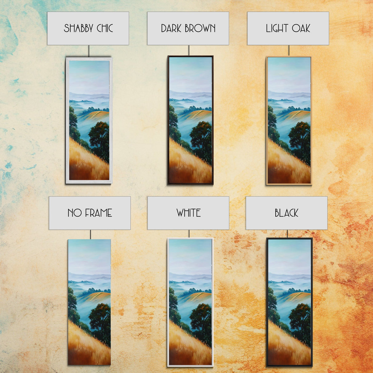 Landscape Art, Framed Canvas Print, coastal landscape art, panoramic art, extra wide art, rustic decor, living room art