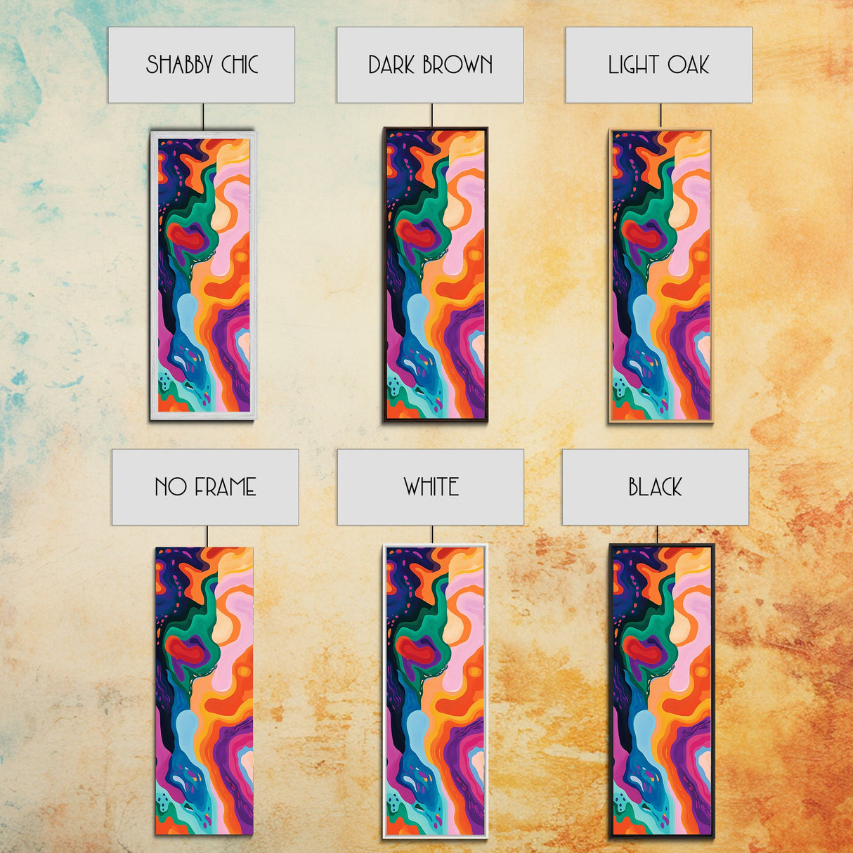 Abstract Swirls, pink orange wall art, geometric wall art, bold colorful art, modern minimalist art, blotter art, Canvas Print