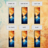 Fiery Sunset, Moody Landscape, Wabi Sabi Art, Rustic Wall Art, Southwest Art, Above Bed Wall Art, Extra Wide Art