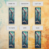 Vibrant Whale, Whale Painting, Coastal Decor, Nautical Wall Art, Blue and Green Wall Art, Skinny Wall Art, Framed Canvas Print