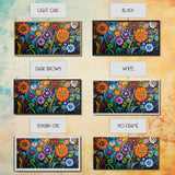 Whimsical Floral Art, Botanical Prints, Colorful Flowers, Framed Canvas Print, Wildflower Painting, Abstract Floral Artwork