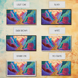 Vibrant canyon, abstract rocks, Canvas Print, mountain painting, southwest wall art, extra wide art, geometric wall art