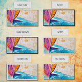 Sailboat Painting, Coastal Art, Nautical Decor, Canvas Print, Surf Wall Art, Ocean Art, Coastal Cowgirl Wall Art, Seascape Painting