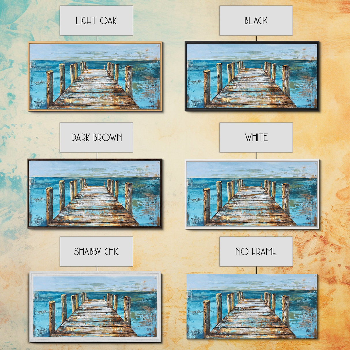 Dock Over Water, Coastal Landscape, Nautical Wall Art, Canvas Print, Lake Tahoe Art, Rustic Wall Art, Coastal Decor, Panoramic Art