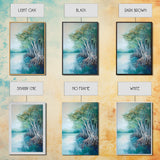 Mangrove Trees, coastal landscape art, tropical art, teal wall art, beach house decor, nautical wall art, Canvas Print, extra wide art