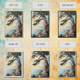 Joshua Tree Art, Coastal Landscape Art, Framed Canvas Print, Oak Tree Art, Rustic Art, Living Room Art, Boho Art, Moody Art