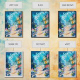 Underwater Fantasy Canvas Print Ocean Reef Wall Art, Abstract Sea Life Painting, Coastal Home Decor, Nautical Art, Beach House Decor