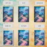 Twilight Coastal Path Canvas Print Impressionist Seascape Wall Art, Romantic Sunset Painting, Beach House Decor, Ocean Artwork