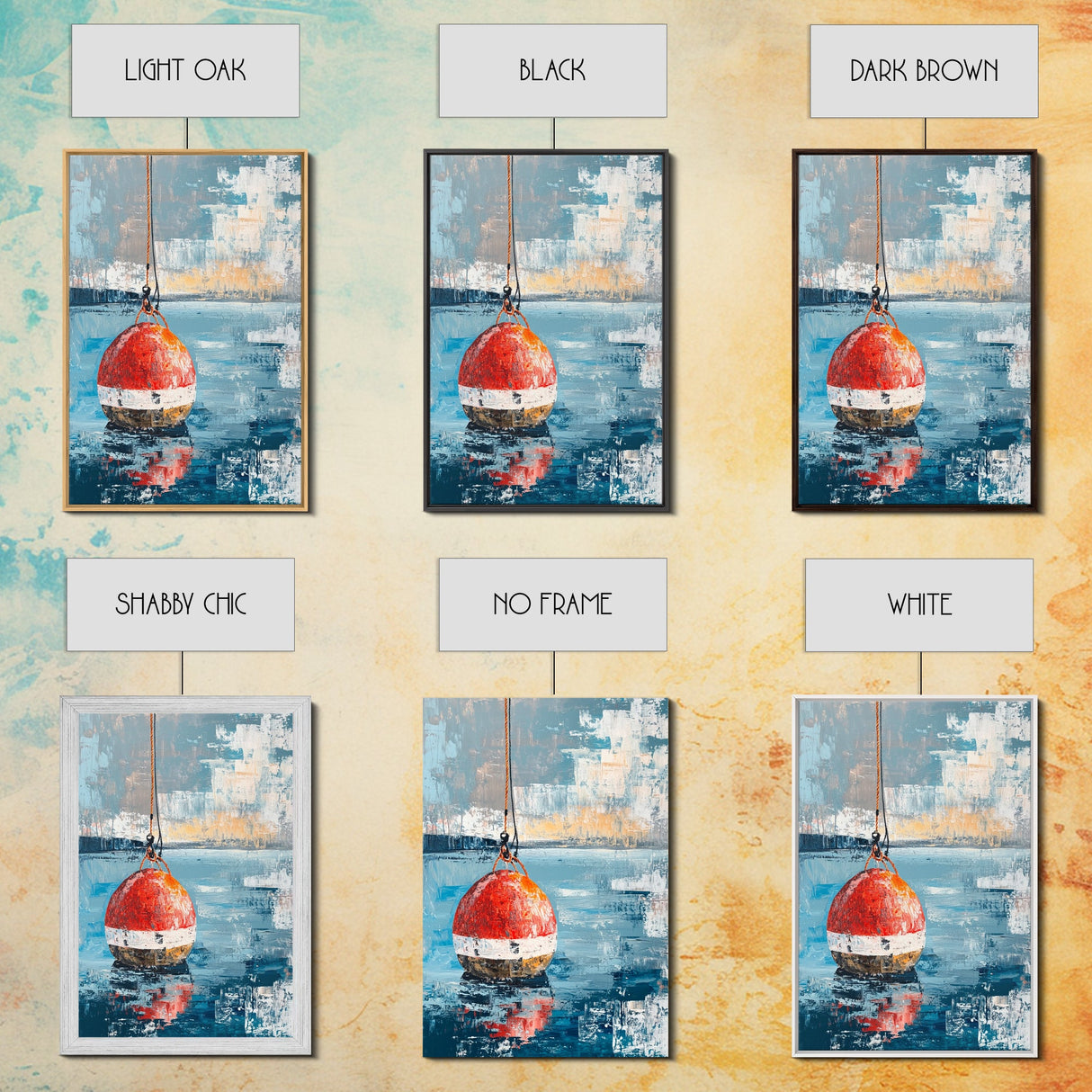 Fishing Buoy, Nautical Wall Art, Rustic Decor, Coastal Art, Ocean Art, Living Room Art, Canvas Print, Gift Idea