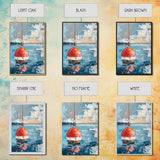 Fishing Buoy, Nautical Wall Art, Rustic Decor, Coastal Art, Ocean Art, Living Room Art, Canvas Print, Gift Idea