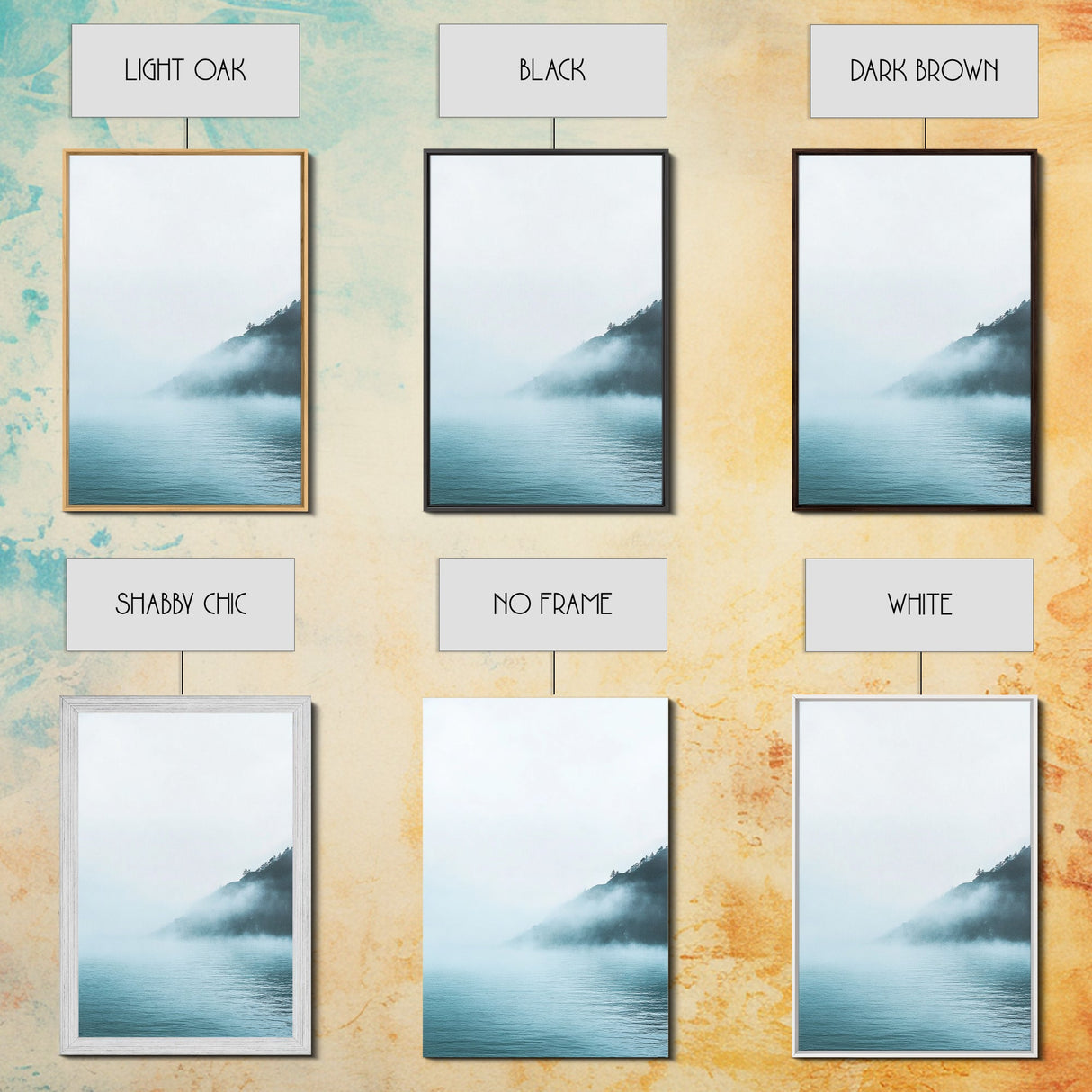 Misty Waters, Lake Tahoe Art, Moody Art, Coastal Landscape, Nautical Wall Art, Wabi Sabi Art, Minimalist Art, Canvas Print