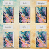 Galaxy Swirl, Sacred Geometry Wall Art, Teal Wall Art, Blue and Green Wall Art, Canvas Print, Abstract Art, Whimsical Art