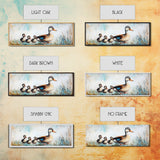 Mother Duck and Ducklings, Whimsical Farmhouse Animal Wall Art, Cute Baby Ducks Painting, Cozy Country Decor, Nursery Artwork