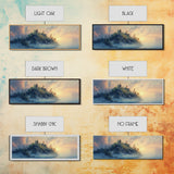 Misty Island Sunrise Canvas Print - Scenic Landscape Wall Art, Living Room Decor, Soft Light Artwork, Serene Home Office Art
