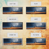 Desert Storm Canvas Print Moody Landscape Art, Southwestern Wall Art, Nature Painting, Office Decor, Living Room Artwork