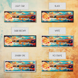 Abstract Shotgun Art Framed Canvas Print Vibrant Wall Decor Western Painting Rustic Living Room Wall Art Southwestern Boho Style