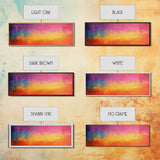 Colorful Gradient, Vibrant Abstract Painting, Modern Wall Art, Sunset Tones, Canvas Print, Boho Style, Living Room Artwork