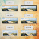Beach Dunes, Coastal Landscape, Ocean Shore Painting, Beach Art, Home Decor, Bedroom Wall Art, Canvas Print, Framed Canvas Print