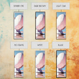 Abstract Reflection, Pink, Blue, Modern Art, Minimalist, Surrealist, Contemporary, Stylish, Bedroom, Framed Canvas Print