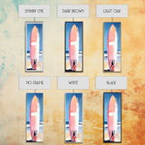 Pink Surfboard, Beach House Art, Coastal Aesthetic, Surfer Lifestyle, Summer Vibes, Ocean Theme Framed Canvas Print, Modern Wall Decor