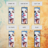 Masked Woman Portrait, Surreal Face Art, Abstract Feminine Painting, Contemporary Wall Art, Modern Aesthetic, Framed Canvas Print