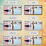 Docked Boats, Waterfront Scene, Canvas Print, Nautical Home Decor, Living Room Wall Art, Soft Pastel Aesthetic, Minimalist Seaside