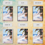 Tropical, Waves, Vibrant, Serenity, Canvas Print, Summer Wall Art, Bright Coastal Decor, Beach House Artwork, Nature-Inspired Living Room Art