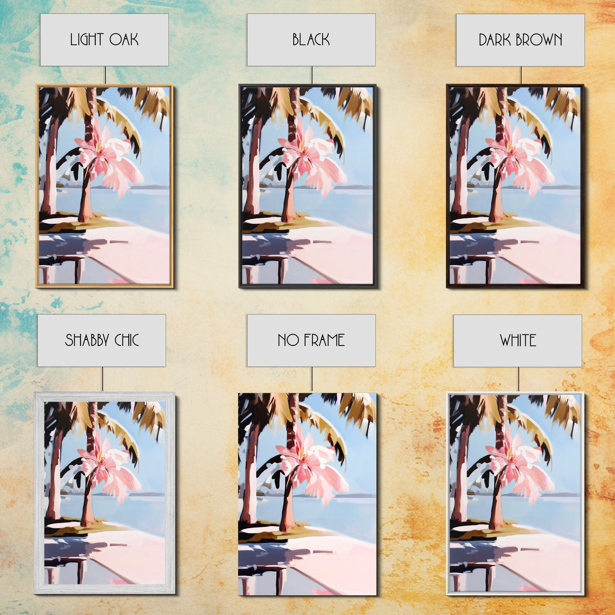 Palm Trees, Tropical Vibes, Beach Art, Canvas Print, Coastal Decor, Vacation Aesthetic, Living Room Wall Art, Boho Island Artwork