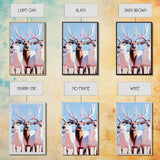 Majestic Deer, Wildlife Wall Art, Rustic Lodge Decor, Cabin Aesthetic, Fall Art, Nature Inspired, Framed Canvas Print, Animal Painting