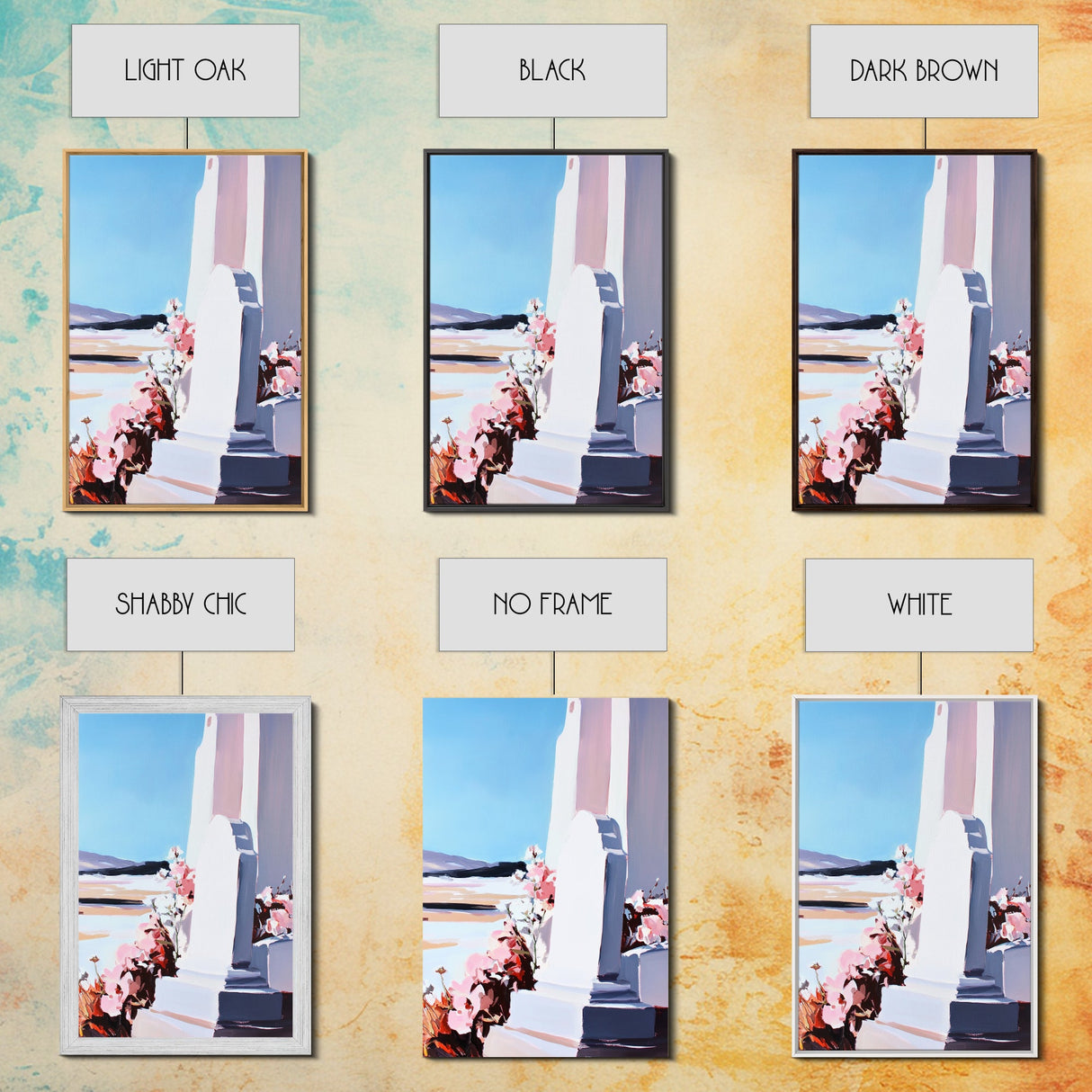 Tombstone, Cemetery, Memorial, Peaceful, Floral, Reflective, Serenity, Minimalist, Emotional, Blue Sky, Pastel, Canvas Print