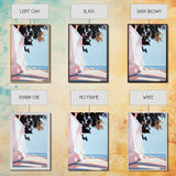 Seaside Shade, Coastal Rock Art, Oceanfront Painting, Framed Canvas Print, Minimalist Beach Decor, Tranquil Landscape Wall Art