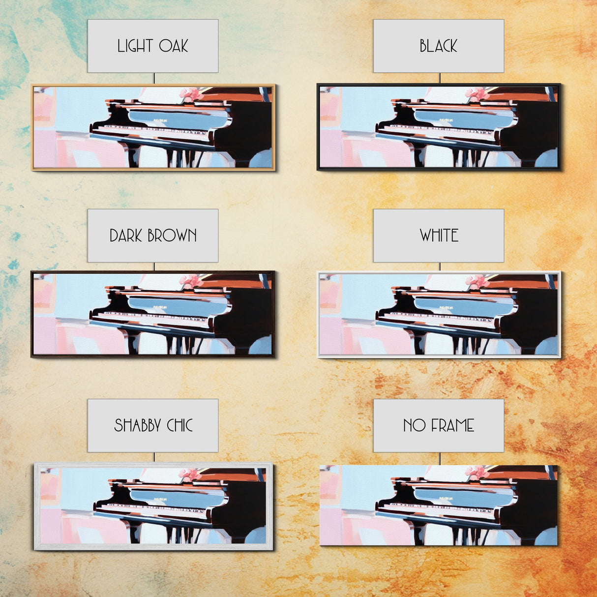 Grand Piano, Music Lover Gift, Classical Music Art, Elegant Interior, Framed Canvas Print, Minimalist Home Office Decor