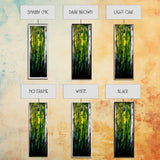 Abstract Forest, Green Nature, Textured Painting, Boho Wall Art, Canvas Print, Modern Home Decor, Living Room Art, Earthy Tones