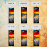 Vibrant, Sunset, Beach, Framed Canvas Print, Coastal Wall Art, Tropical Sunset, Living Room Decor, Bold Colorful Painting