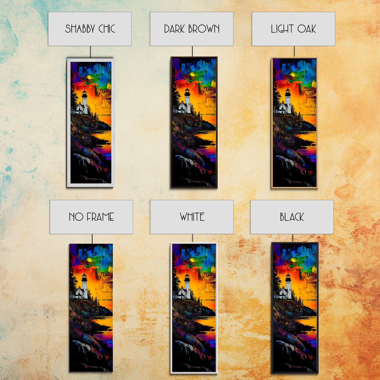 Lighthouse Sunset, Coastal Landscape, Nautical Art, Canvas Print, Colorful Seascape, Ocean Wall Art, Beach House Decor, Vibrant Wall Art