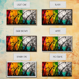 Colorful Abstract, Bold Nature, Autumn Tones, Framed Canvas Print, Modern Home Decor, Boho Art, Large Statement Piece, Living Room Art