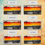 Fiery Sunset, Dramatic Sky, Abstract Landscape, Canvas Print, Modern Art, Bold Wall Decor, Warm Colors, Living Room Accent