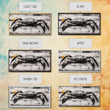 Crab Art, Coastal Kitchen, Nautical Wall Art, Framed Canvas Print, Beach House Decor, Seafood Art, Rustic Ocean Art