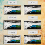 Powerful Wave, Ocean Energy, Coastal Vibes, Modern Abstract, Blue and Green Art, Large Statement, Beach House, Framed Canvas Print
