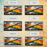 Bold Color Strokes, Abstract Expressionism, Dynamic Energy, Vibrant Painting, Statement Decor, Gallery Wall, Framed Canvas Print