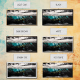 Underwater View, Ocean Depths, Abstract Seascape, Coastal Home Decor, Blue Water Art, Framed Canvas Print, Living Room Wall Art, Unique Art