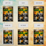 Ducks Pond Nature, Framed Canvas Print, Wildlife Art, Vibrant Watercolor Style, Rustic Wall Decor, Country Home Art, Gift Idea