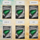 Emerald Pool, Abstract Geode, Nature Art, Textured Painting, Framed Canvas Print, Modern Earth Tones, Office Wall Art, Luxe Home Decor