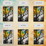 Autumn Tree, Colorful Wall Art, Vibrant Home Decor, Modern Nature Painting, Boho Wall Print, Seasonal Aesthetic, Canvas Print