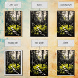 Forest, path, nature, light, Canvas Print, scenic landscape, peaceful art, living room wall art, nature lover gift, modern rustic home decor