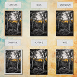 Bald Eagle Nest Art, Black White Forest, Yellow Fall Trees, Wildlife Nature Decor, Rustic Lodge Wall Art, Living Room Art, Canvas Print